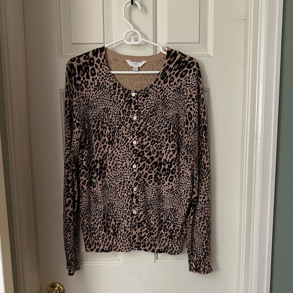 Leopard print cardigan